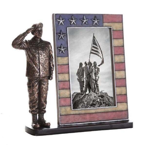 Picture Frame Army Soldier Sculpture Veterans trubite Memorial